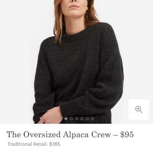 Everlane oversized alpaca sweater